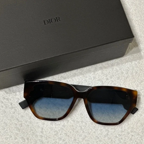 Dior Signature Butterfly Sunglasses Black / Blue Lenses DIOR DiorPacific S2U 53MM Butterfly Sunglasses | Saks Fifth  main image 3
